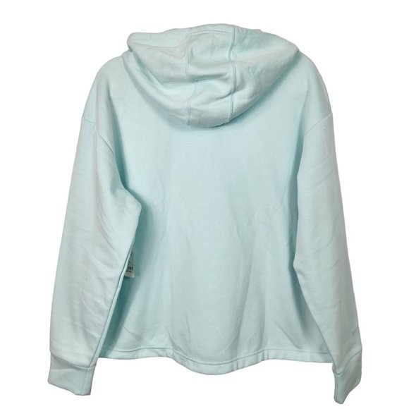 Adidas Womens Fleece‎ Hoodie Plus Size 2X Mint Green Polka Dot Graphic Logo  NWT - Picture 4 of 11